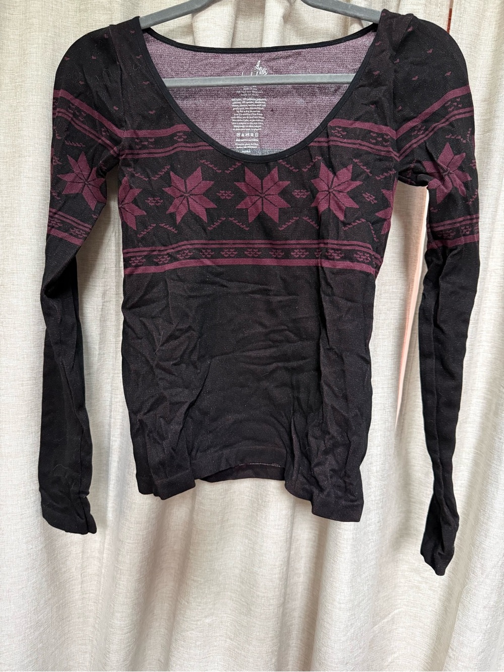2 Free People Intimately Holiday Seamless Intarsia Tops XS/S